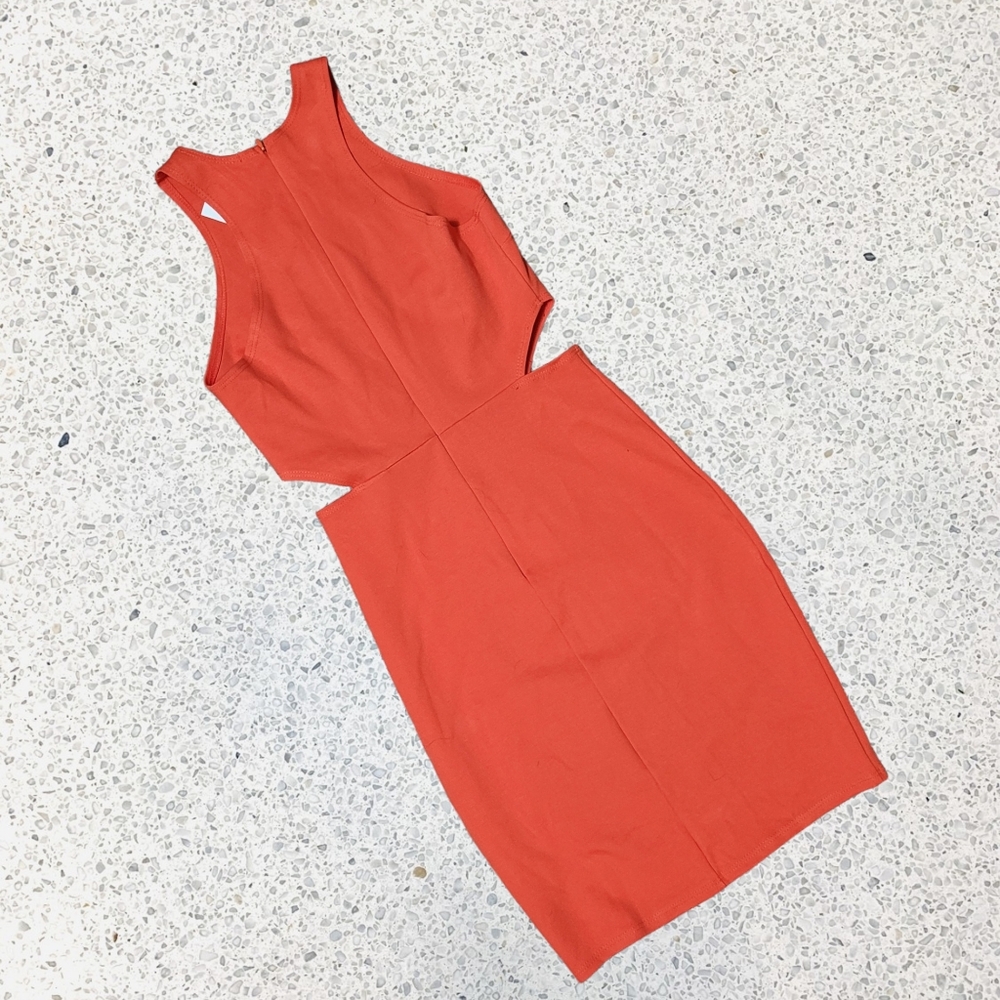 Piper Lane Size Small Orange Cutout Dress